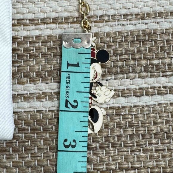 Kate Spade New York x Disney Minnie Mouse Keychain Fob Purse Charm Gold Tone - Picture 7 of 8